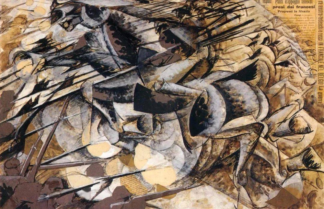 意大利画家,雕塑家以及未来主义提倡者翁贝托·波丘尼绘画作品