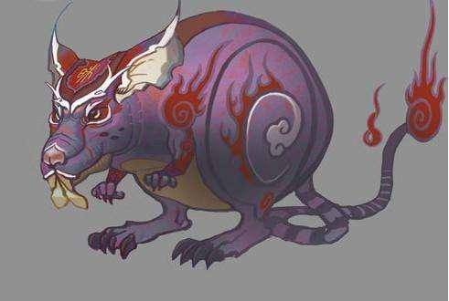 火光兽《西京杂记·卷一》:"武帝时,西域献吉光裘(火浣布),入水不濡.