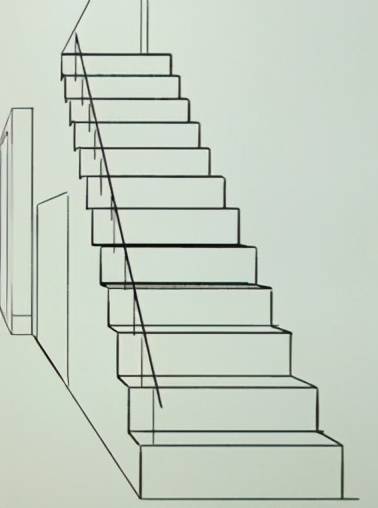 楼梯的正面画法图片