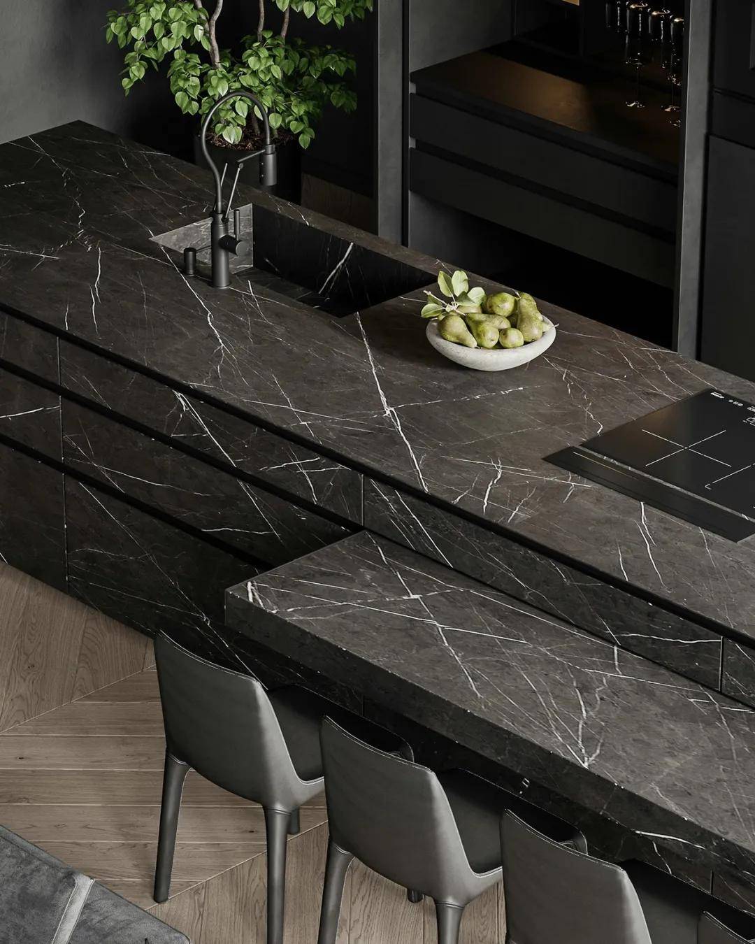 大理石颜色千千万,唯有黑色成经典