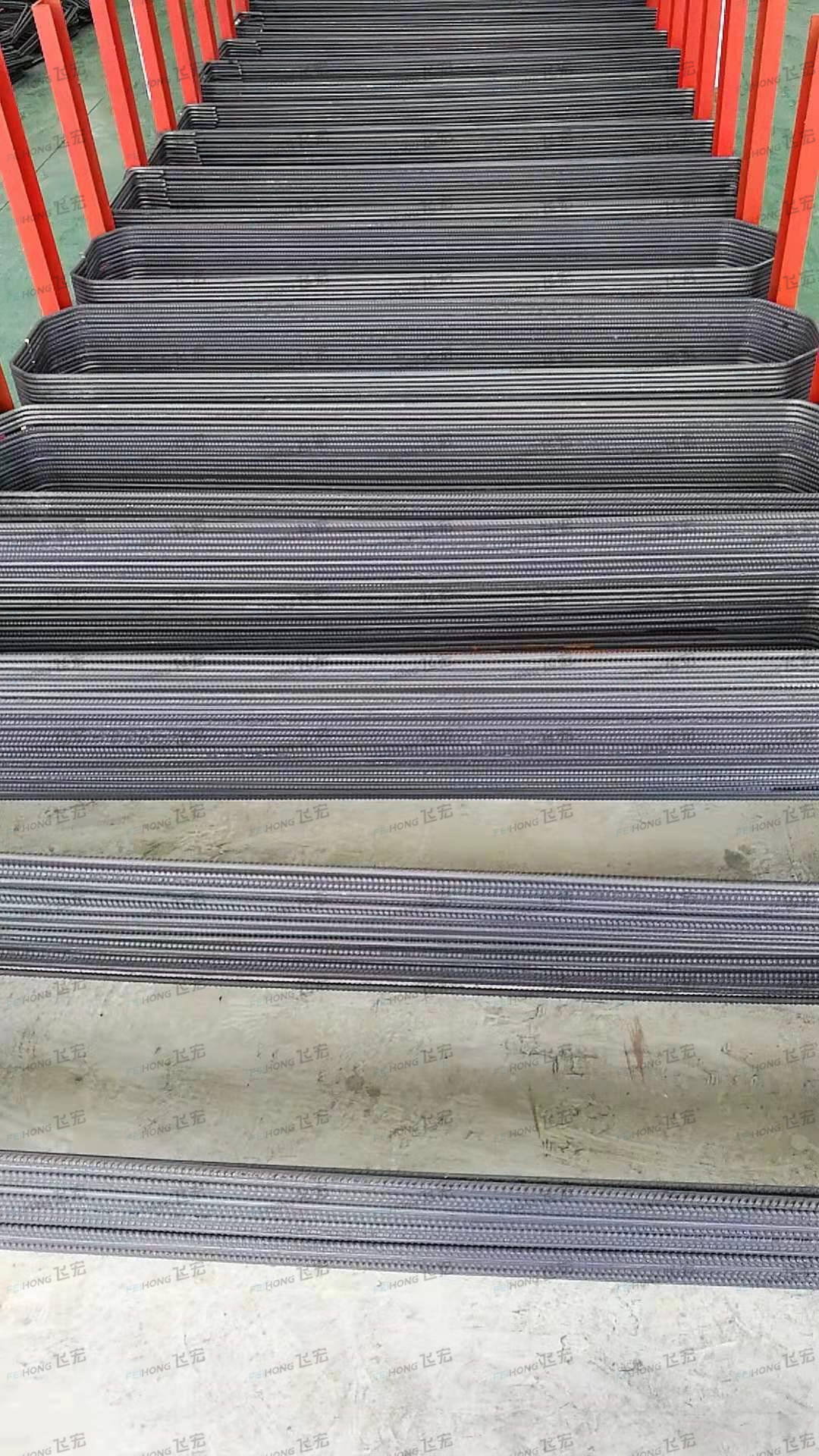 「飞宏」钢筋弯曲弯箍机器加工出来的成品