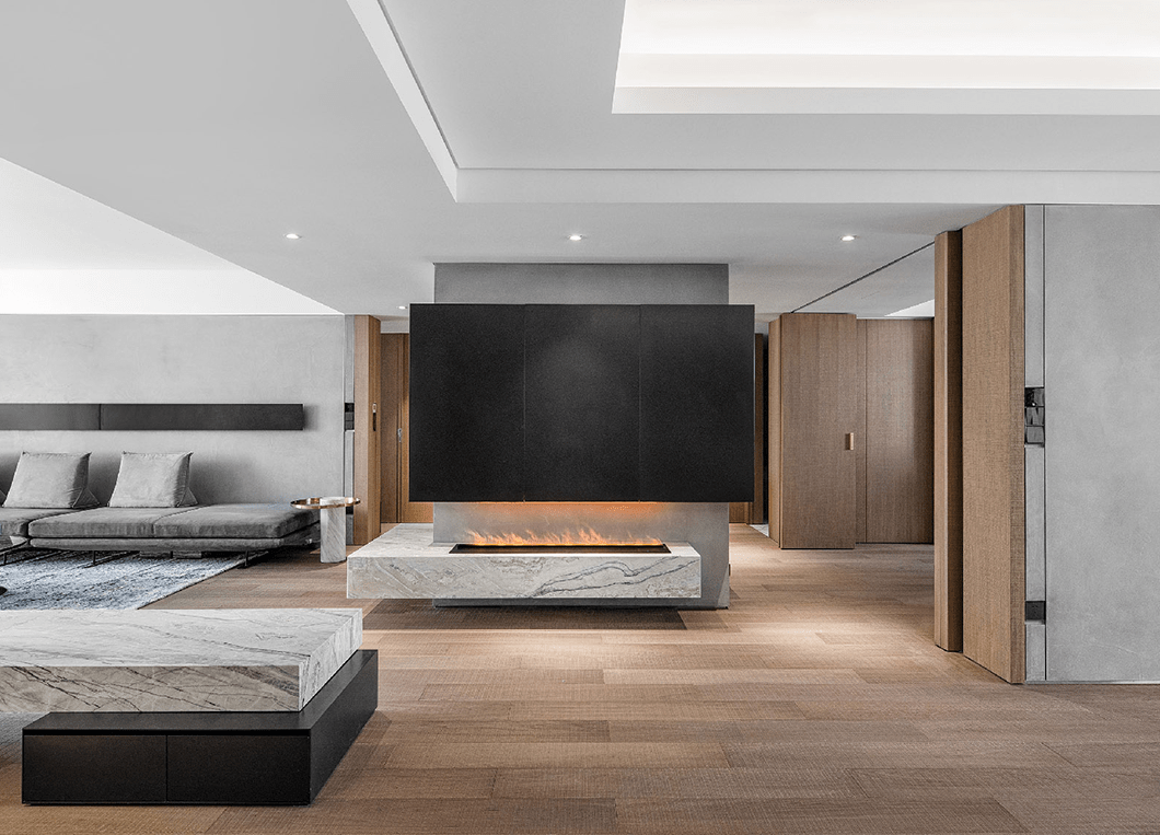 设计师根据业主茕居的日子需求重置了空间格局及功用,几乎撤消了全部