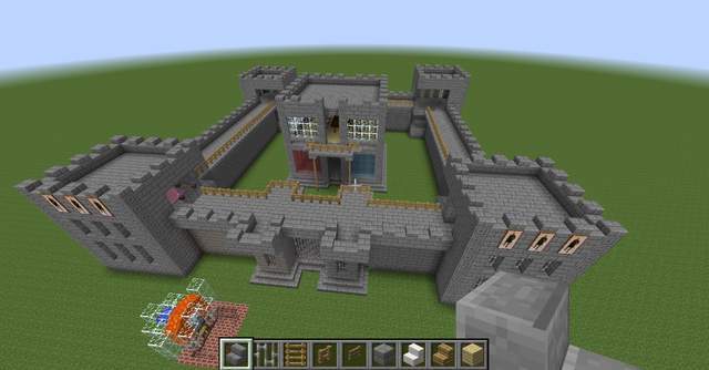 原创mc我的世界监狱城堡最后的工程这个彩蛋让我陷入回忆