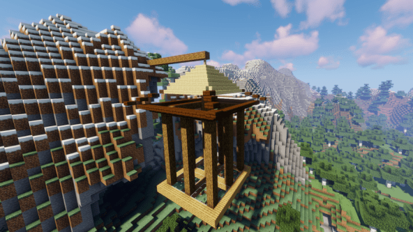 童话里才有的房子 《我的世界》三分钟建筑教学 巨人的灯笼小屋