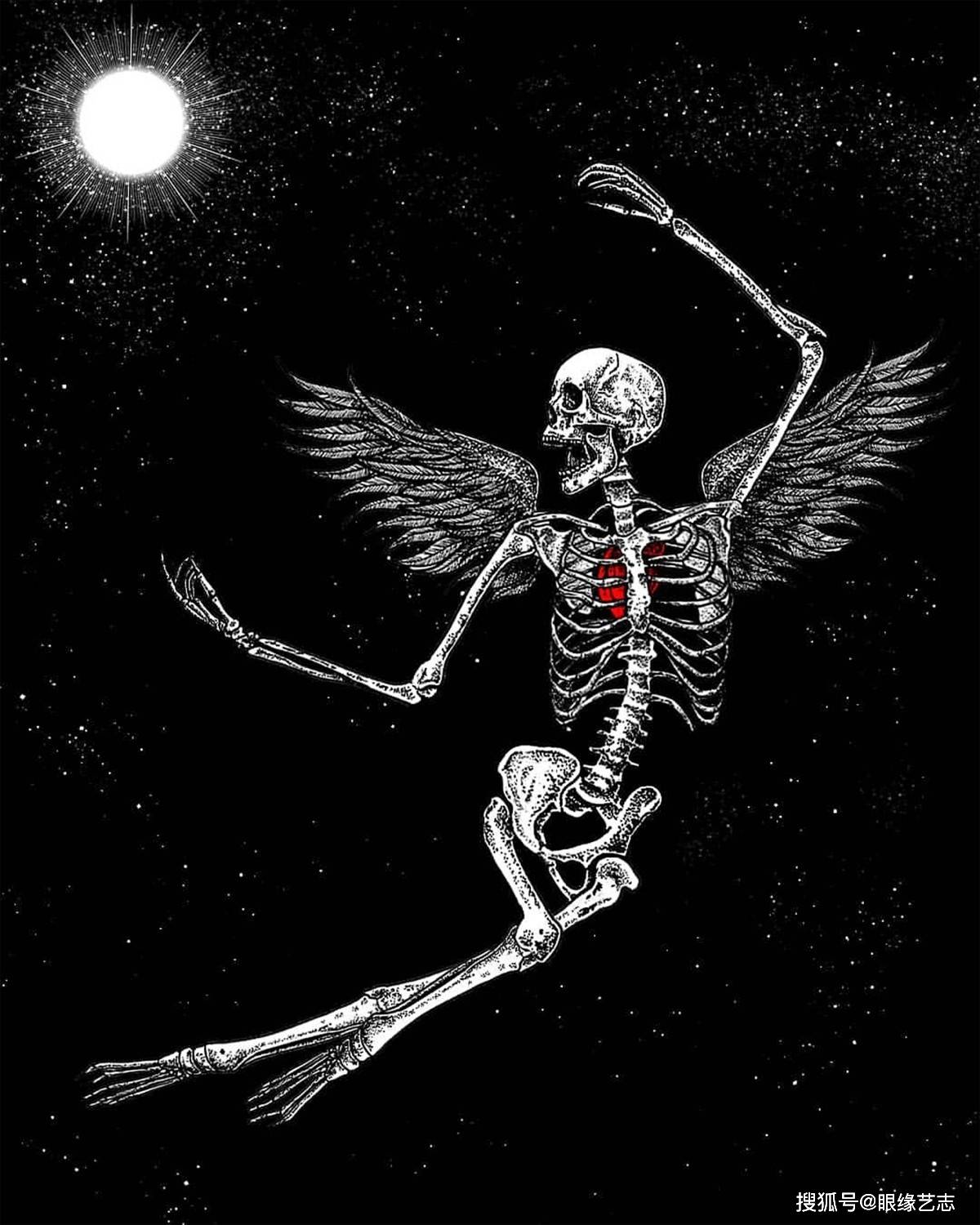 朱莫在童年时迷上了"骷髅"艺术,决定以此开始自己的艺术创作.