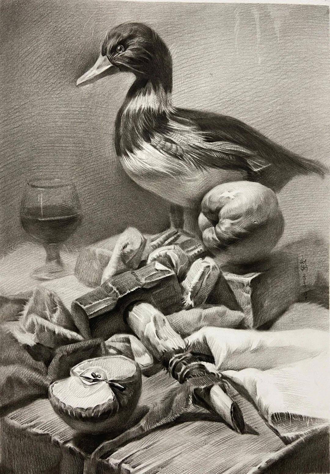 宅美术山东省模拟考考题范画示范作品你们绝对不能错过的作品