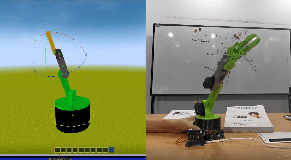 使用paracraft设计制作的机器人