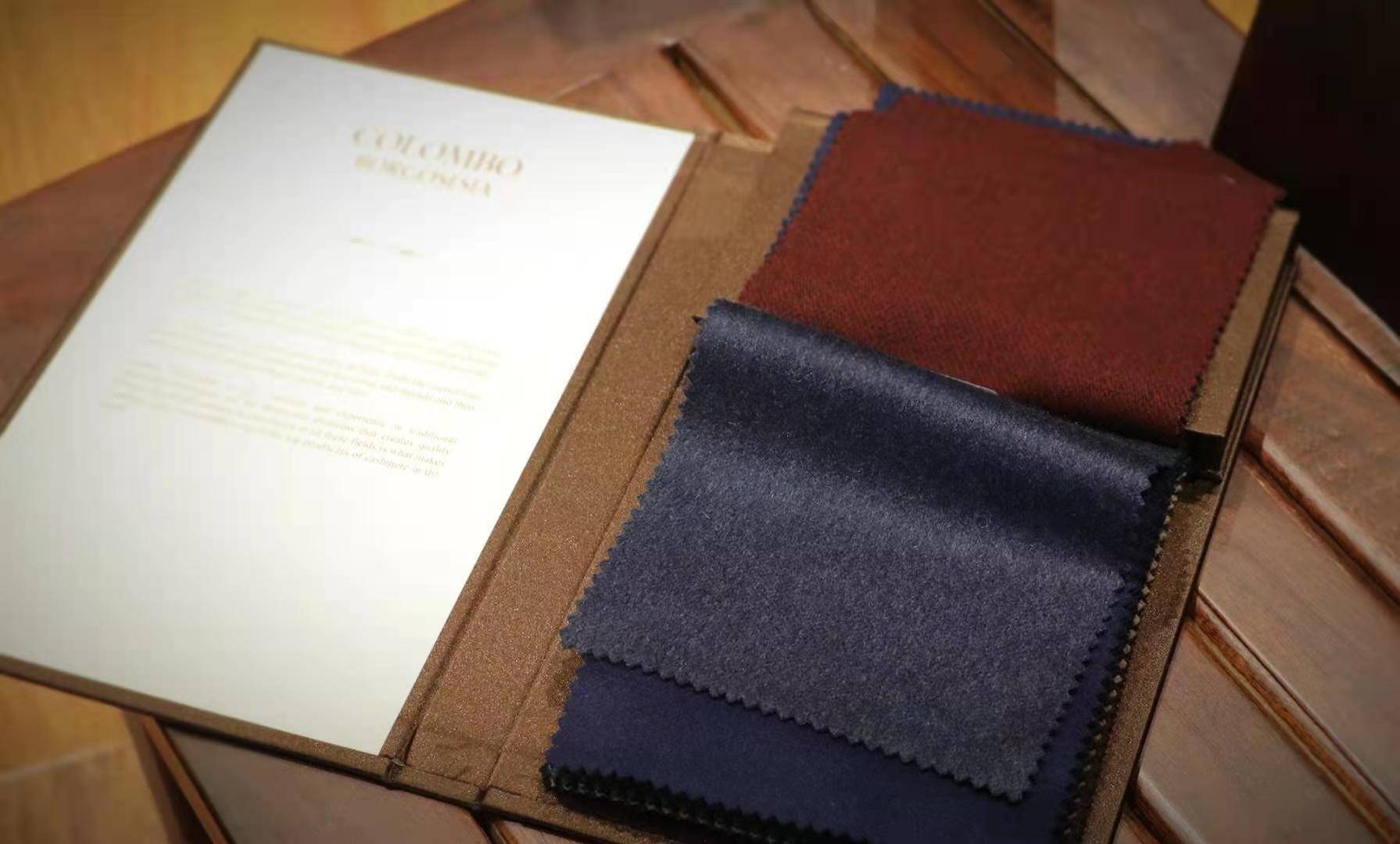 奢华意大利colombo纯羊绒面料大衣量身定制