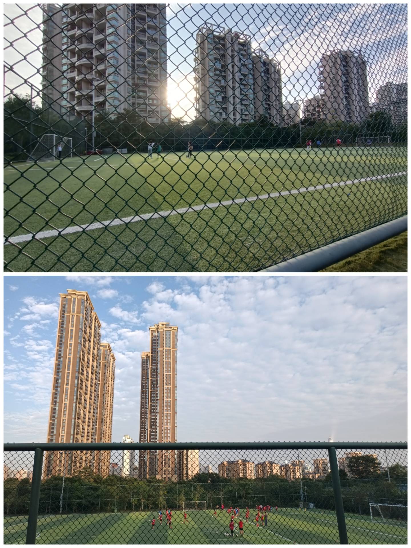 是香蜜公园的一部分,公园里有儿童游乐区,足球场⚽️,篮球场🏀