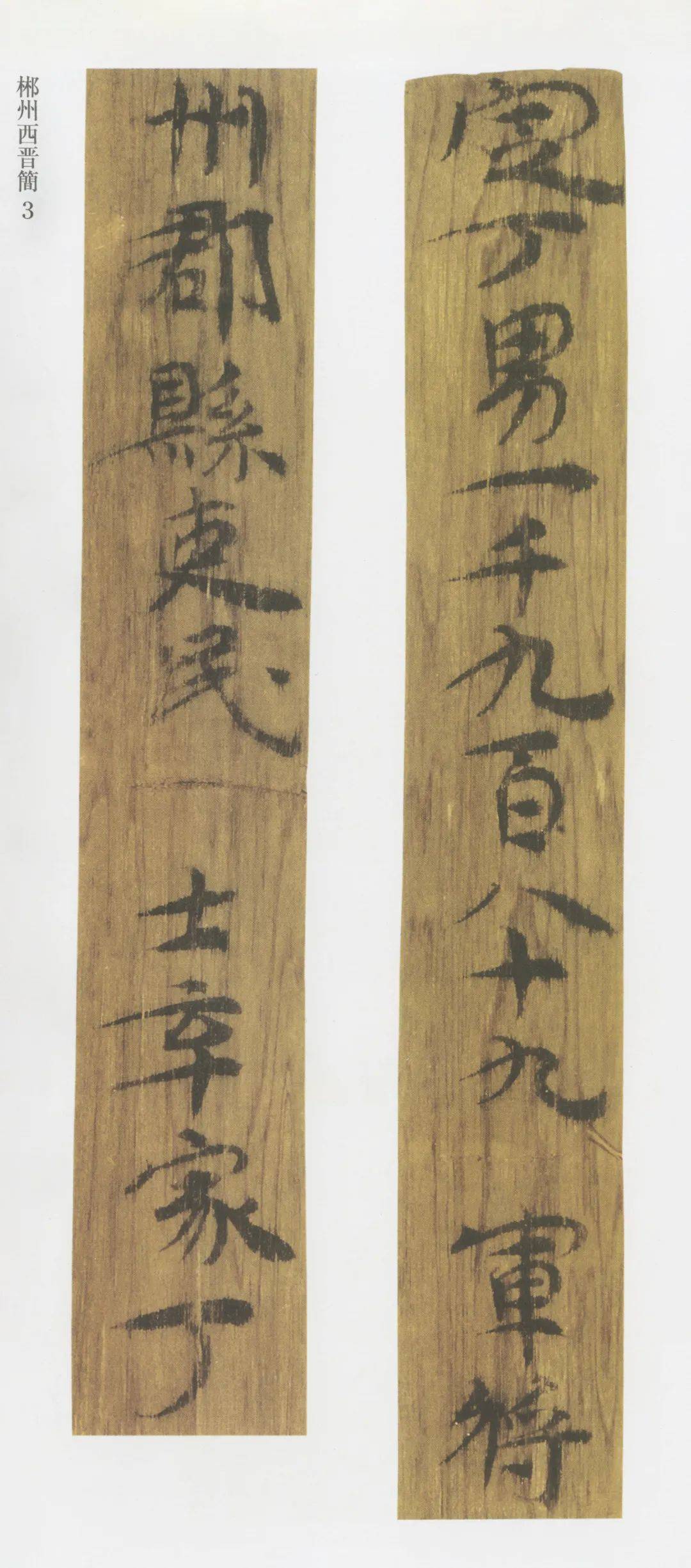 历代名碑名帖推荐:郴州西晋简