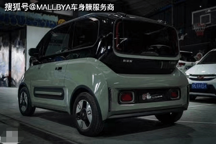 宝骏e300改色卡其绿一定是这条街上最靓的仔