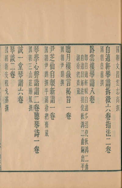 东皋琴谱-二香琴谱-松弦馆琴谱宣纸线装书