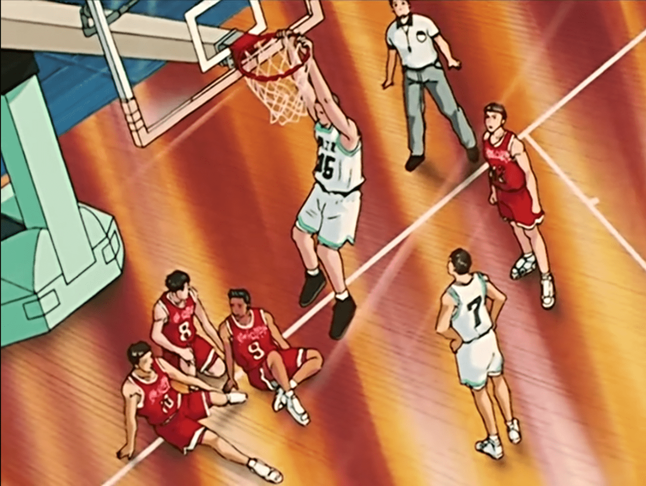 灌篮高手大河田与森重宽相比略占优,其或可限制森重宽的发挥