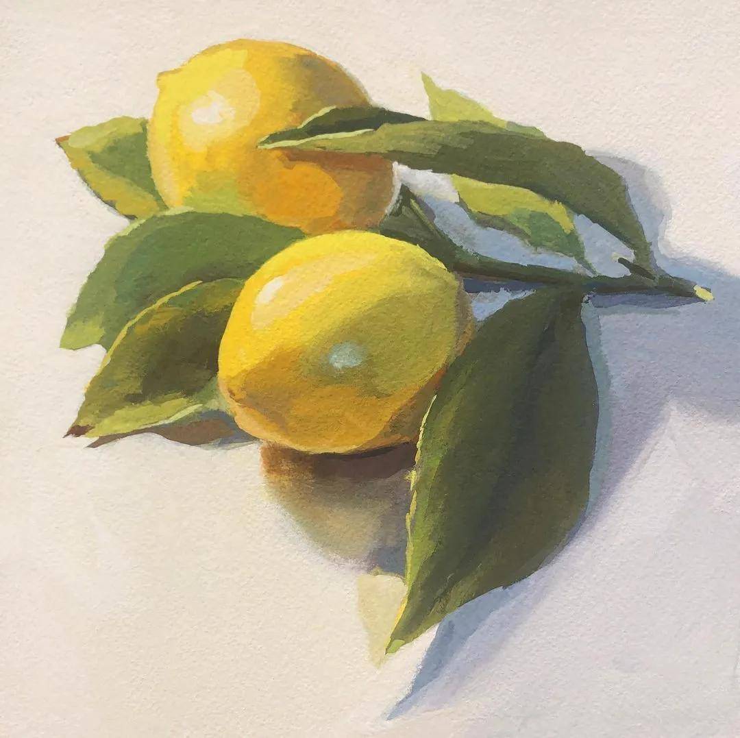 不会画水果的赶紧收藏北京校尉美术带您欣赏色彩水果绘画作品