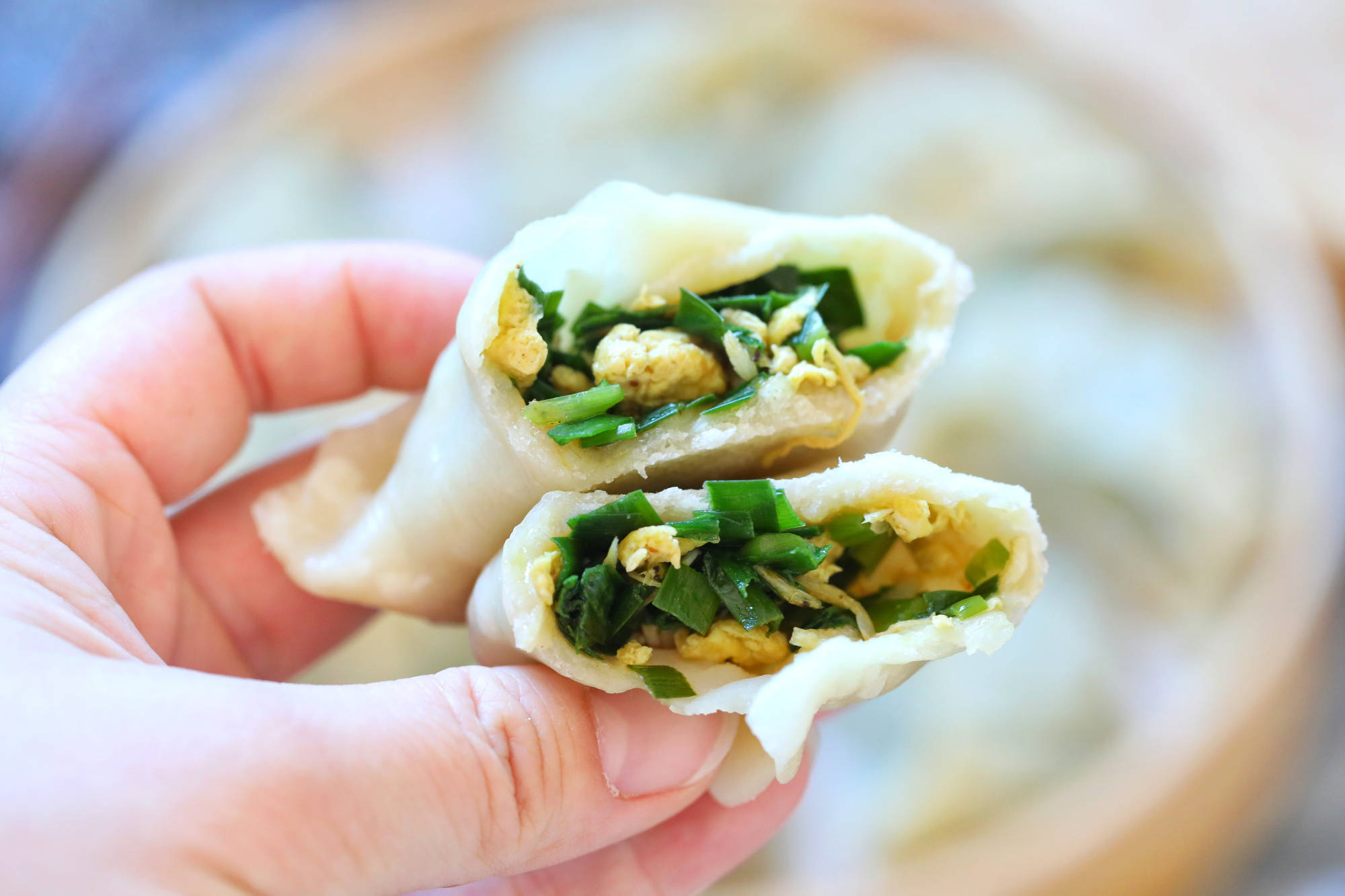 冬至饺子就吃这个馅皮薄馅大鲜美好吃素馅也能吃得热火朝天