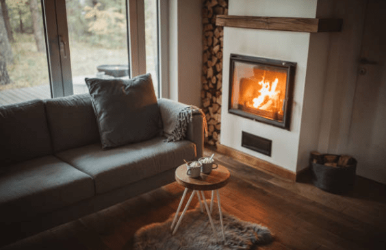 真火燃木壁炉这么安装温暖过冬又时髦