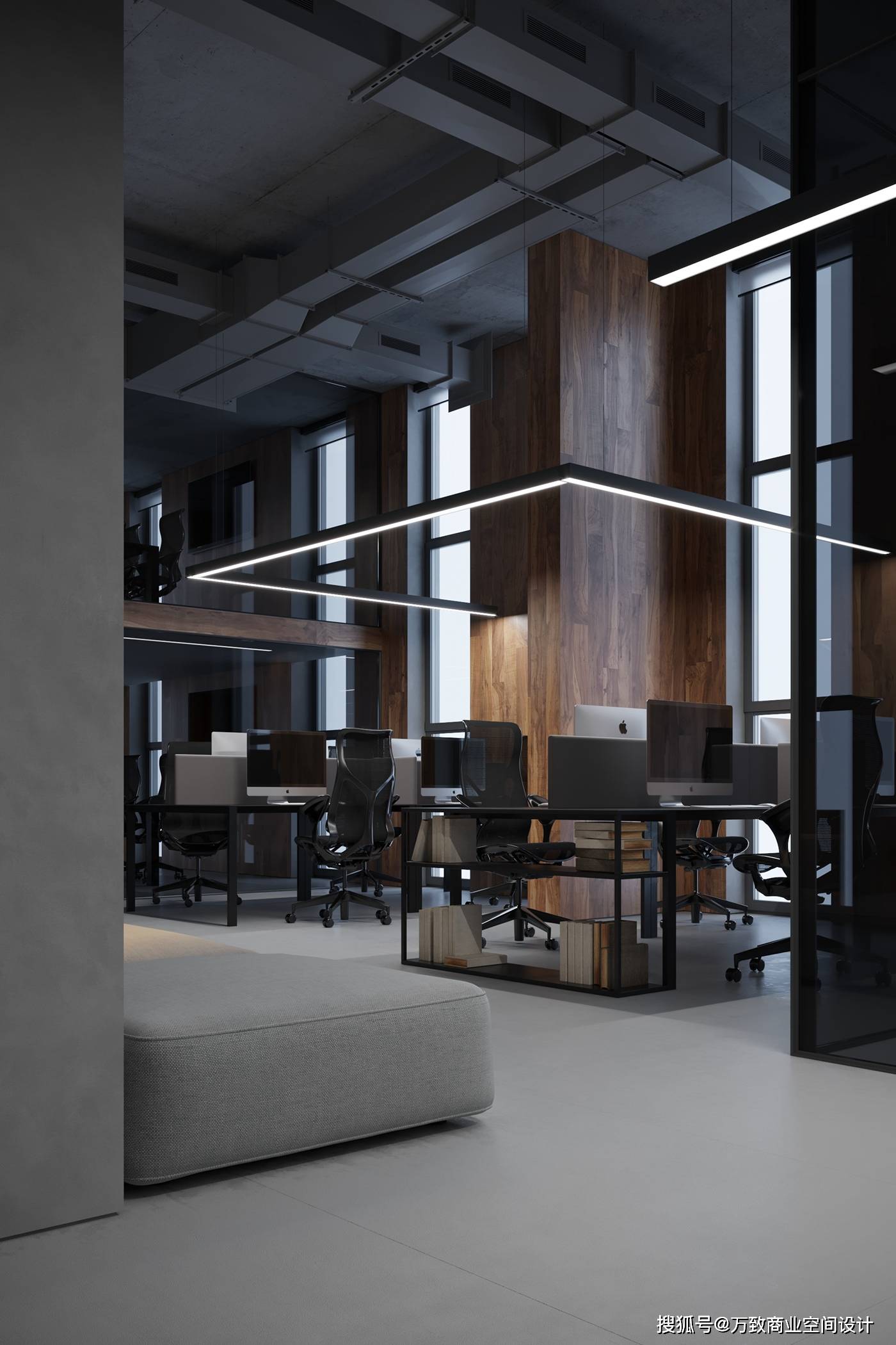 南宁万致设计工业风办公室装修设计分享
