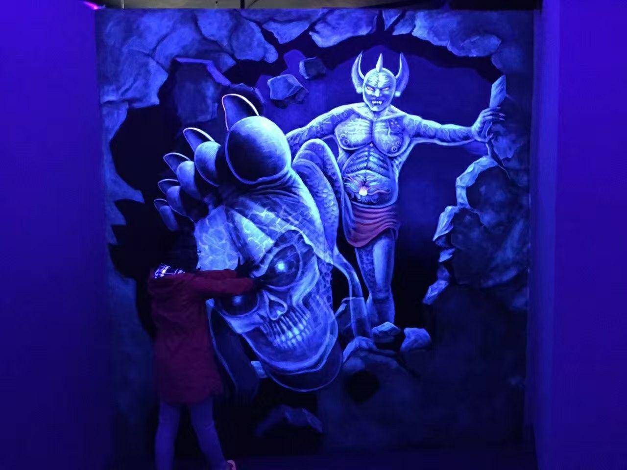 涨知识了,隐形壁画(荧光壁画),这次彻底讲清楚