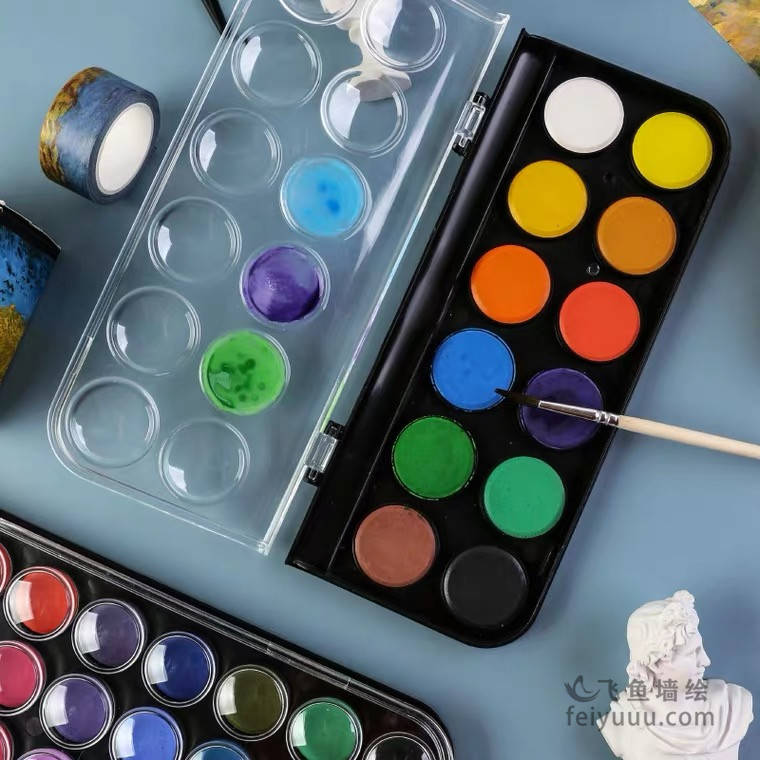 墙绘知识,五种墙绘颜料对比