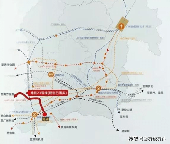 广州23号线的线路图图片