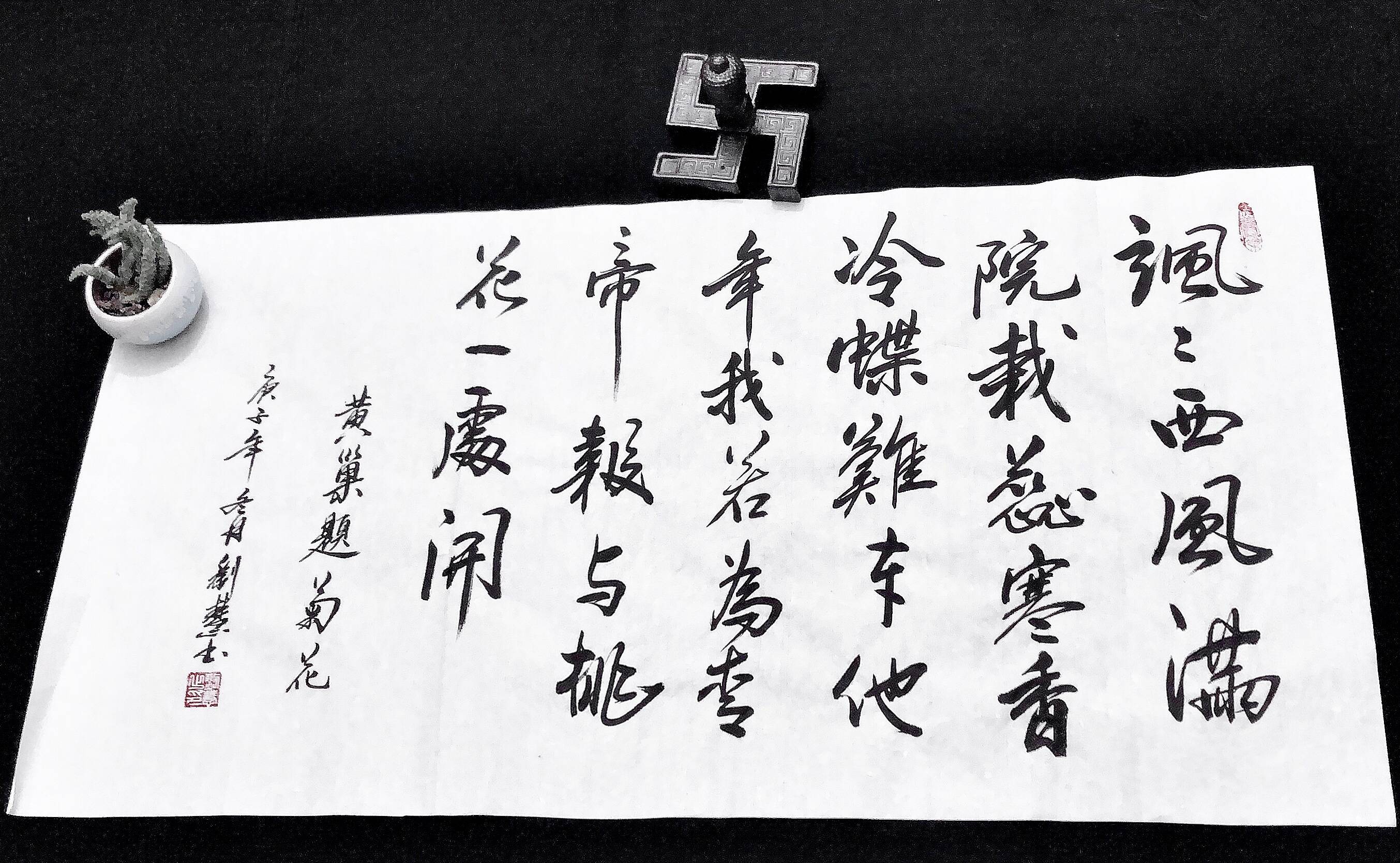 他年我若为青帝,报与桃花一处开.