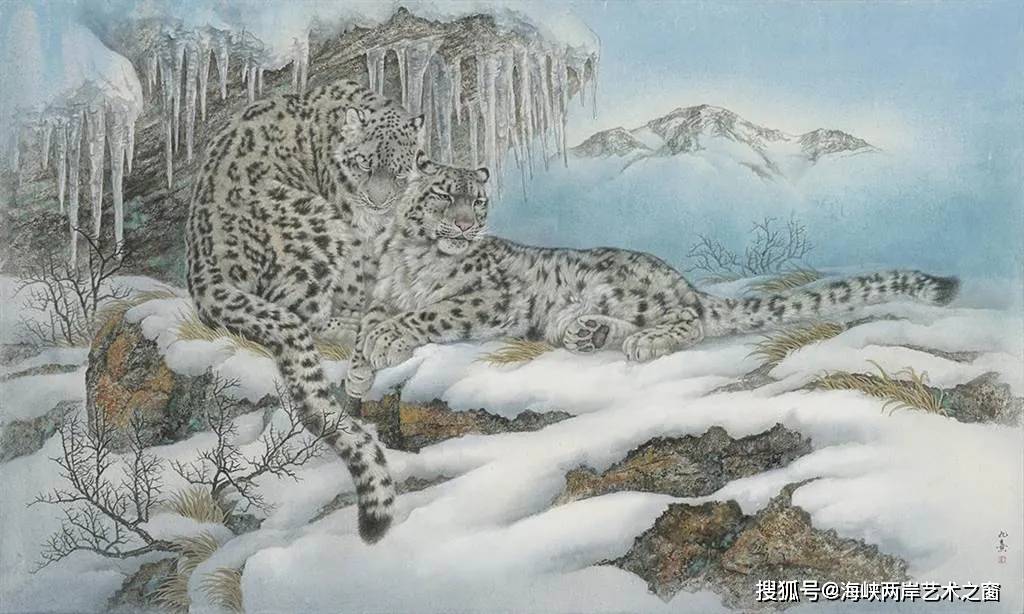艺术家陈九熹工笔勾勒大自然 名作《雪豹》传递生态关怀_手机搜狐网