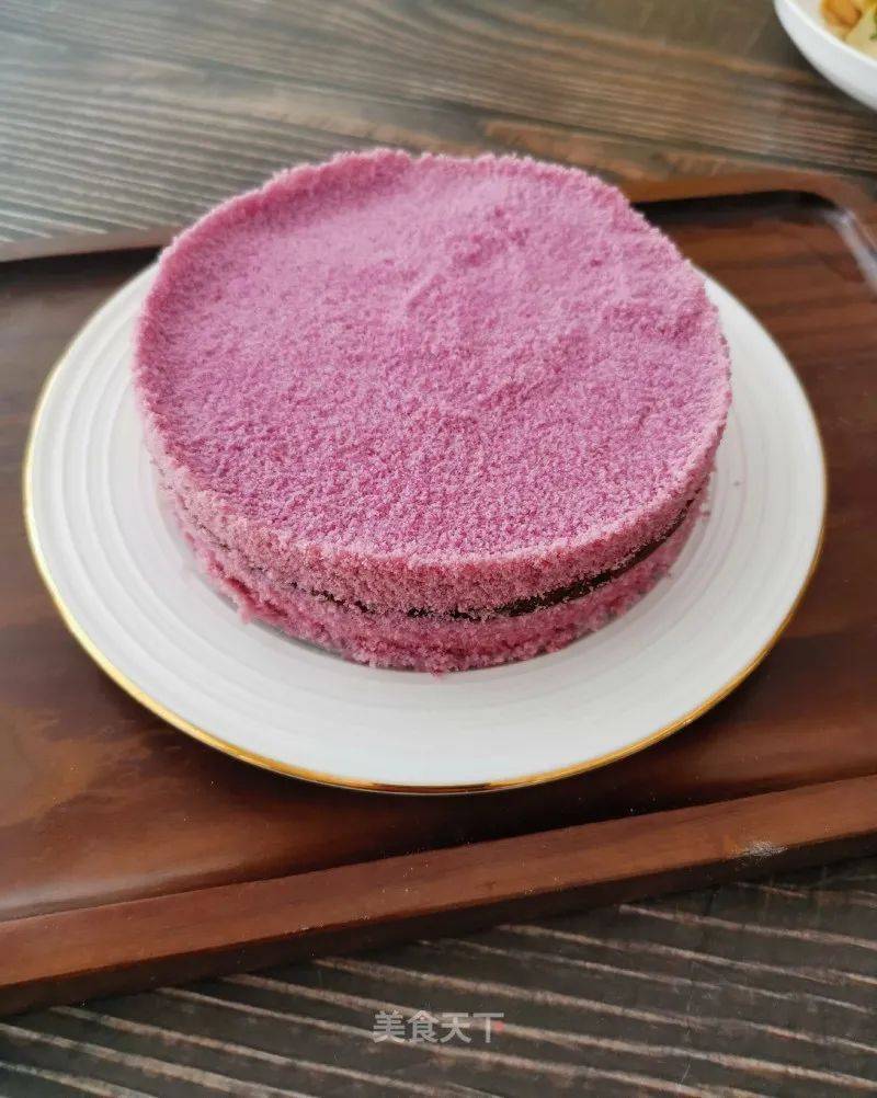 紫薯松糕不用烤箱不用打发蓬松柔软超好吃