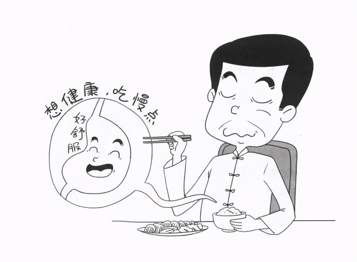 不暴饮暴食简笔画图片