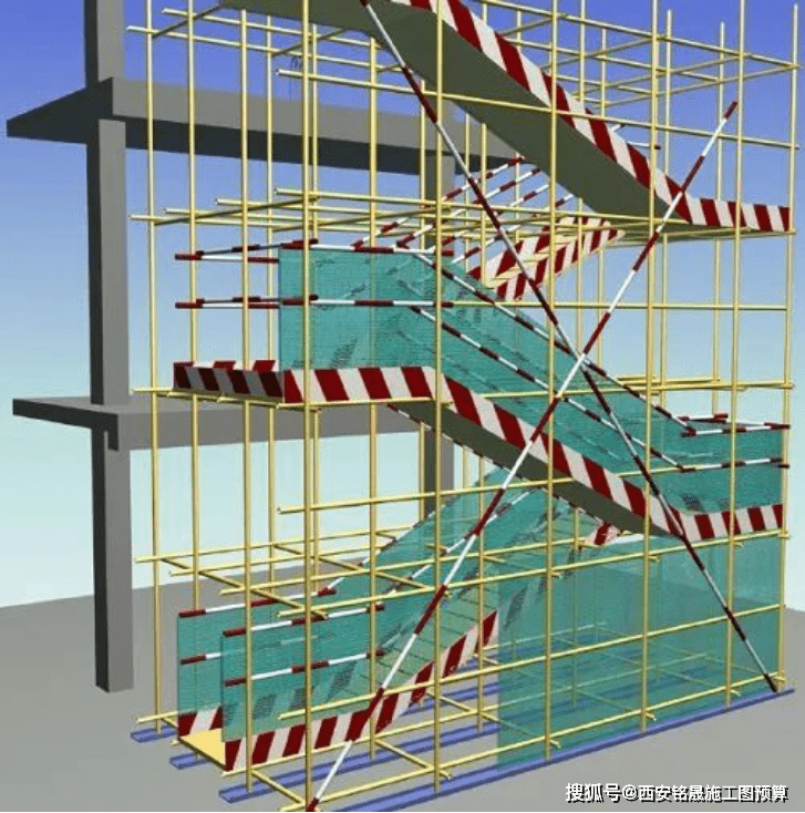 (七)烟囱脚手架,区别不同搭设高度以座计算.