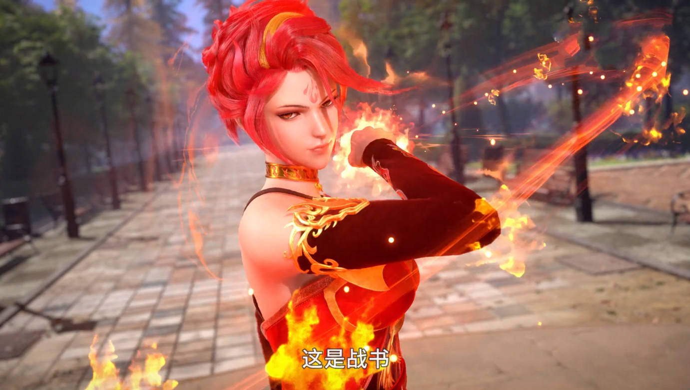 原创斗罗火舞回归新模出镜大腿红丝带抢眼唐三这和当年不一样