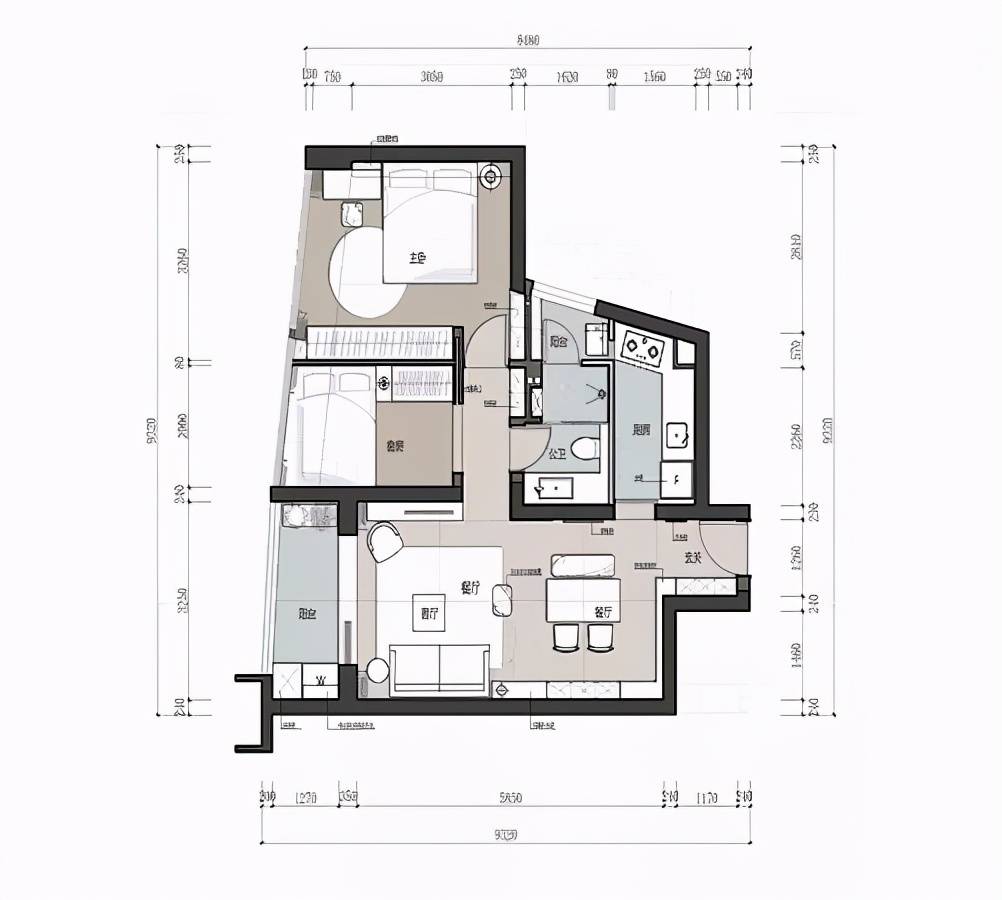 67㎡小户型只能蜗居不装修好了简单也能有格调处处都是惊喜