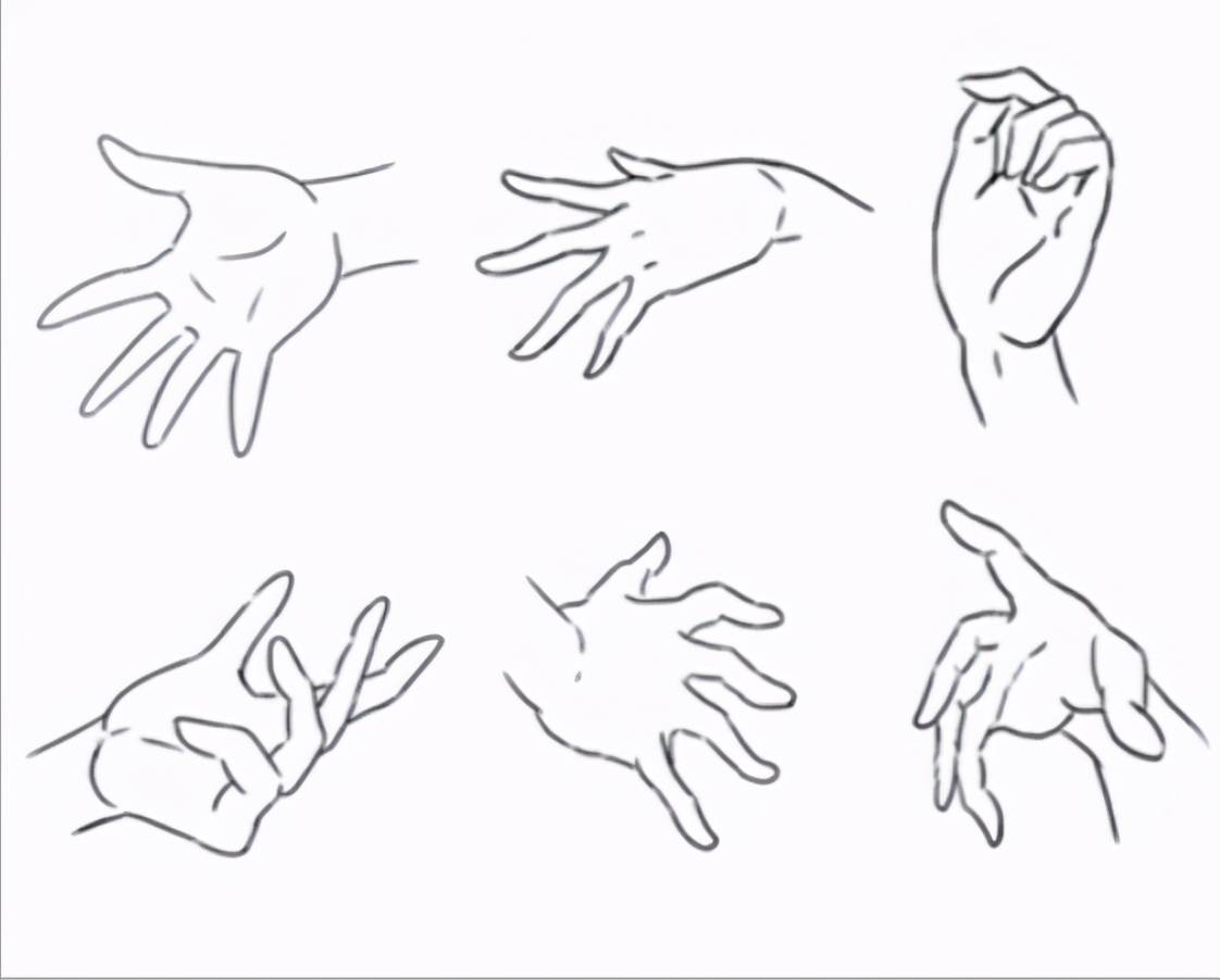 如何练习手部画法?绘画初学者必看之手的简单画法!