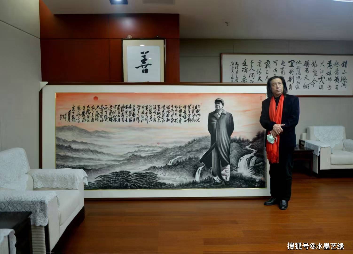 著名红色题材画家一潘宁秋老师书画作品欣赏