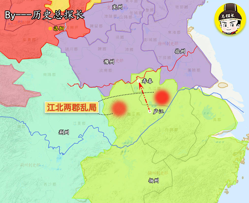 原創解析東漢戰爭:江北大亂局!江東政局不穩,益州復起叛亂