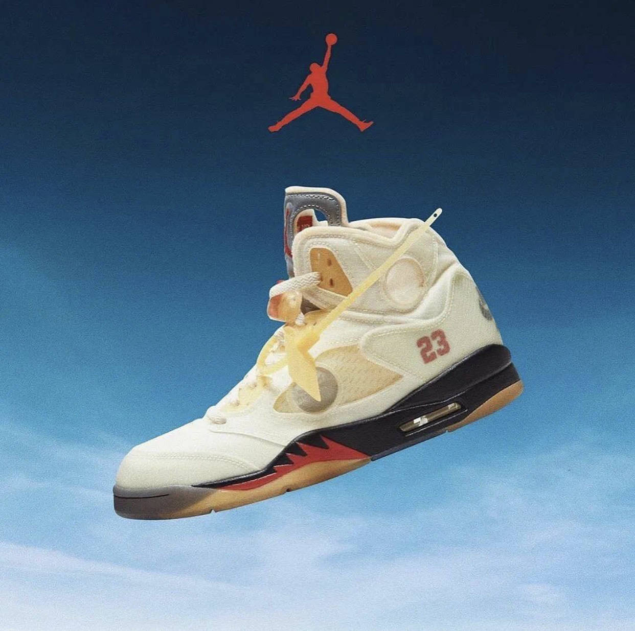 airjordan5xoffwhite白蝉翼