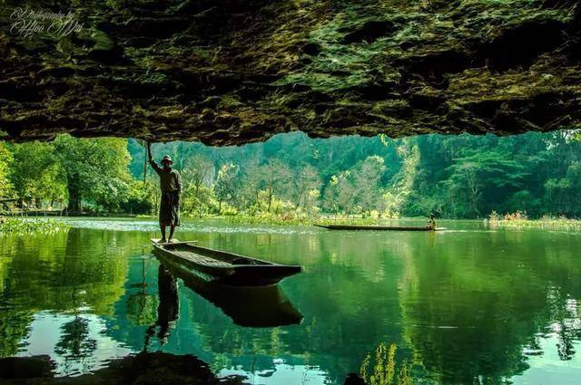 缅甸著名洞穴周边湖水被抽干，美景变“烂泥”