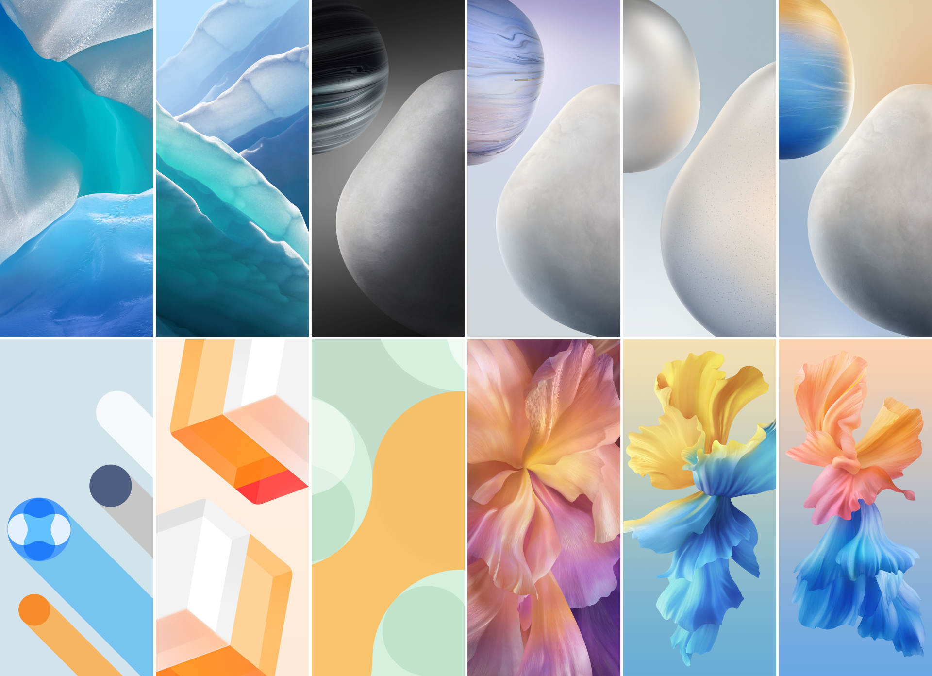 此外,vivo还放出了一些vivo x60 with origin os的壁纸供大家抢鲜体验