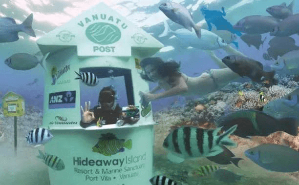 瓦努阿图旅游游记-你在水下寄过明信片吗?