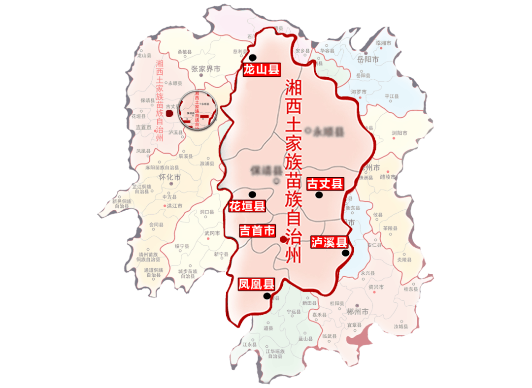 湖南龙山县乡镇地图图片