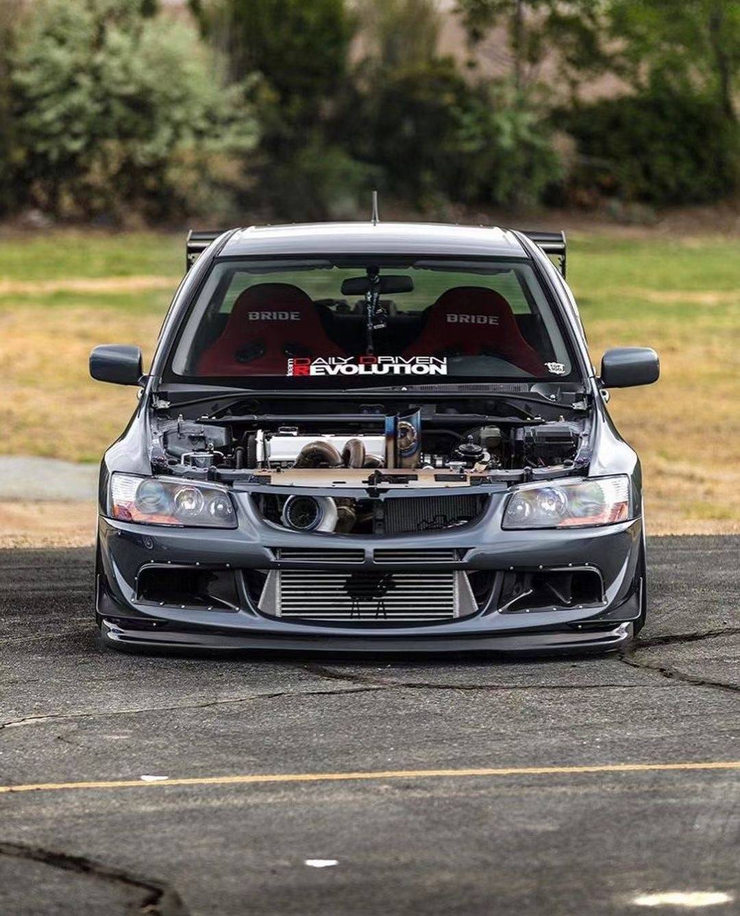 爆改是常态细节才是这三菱evo的魅力