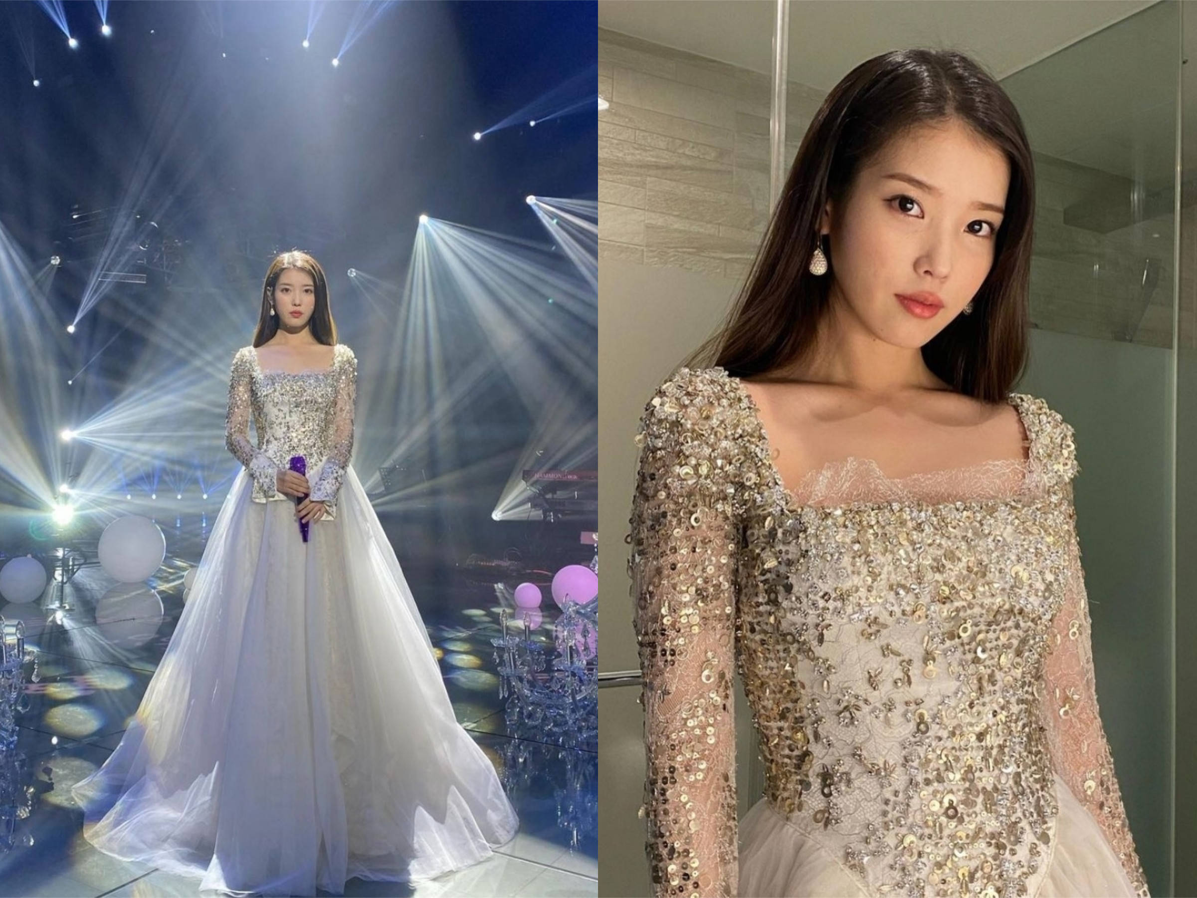 iu零下低温秀美腿,连换四套造型可甜可盐艳压全场