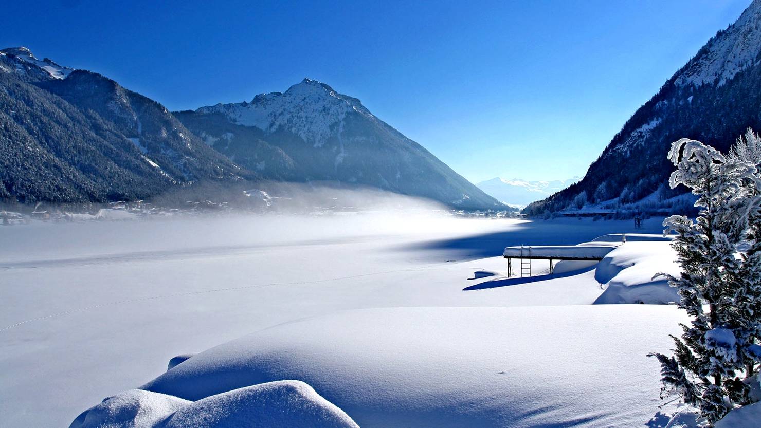 雪以博大的胸襟,包裹着裸露的大地.