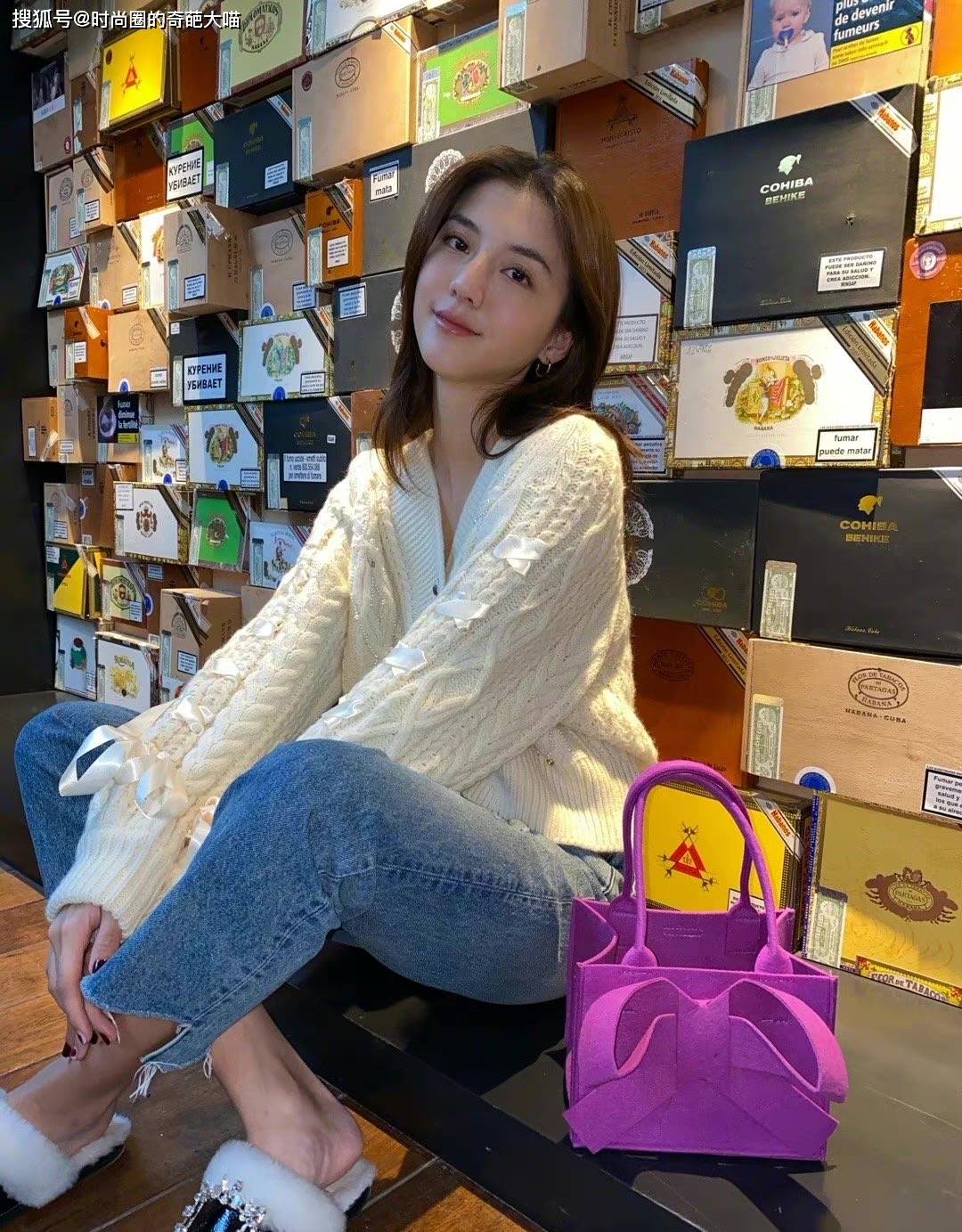 吴千语不愧是时髦精,没有造型师也一样好品味,私服穿搭美似画报