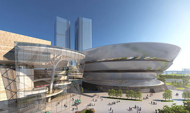 大,小陀螺建筑设计很惊艳,大魔方演艺中心堪称成都标志性建筑!_空间