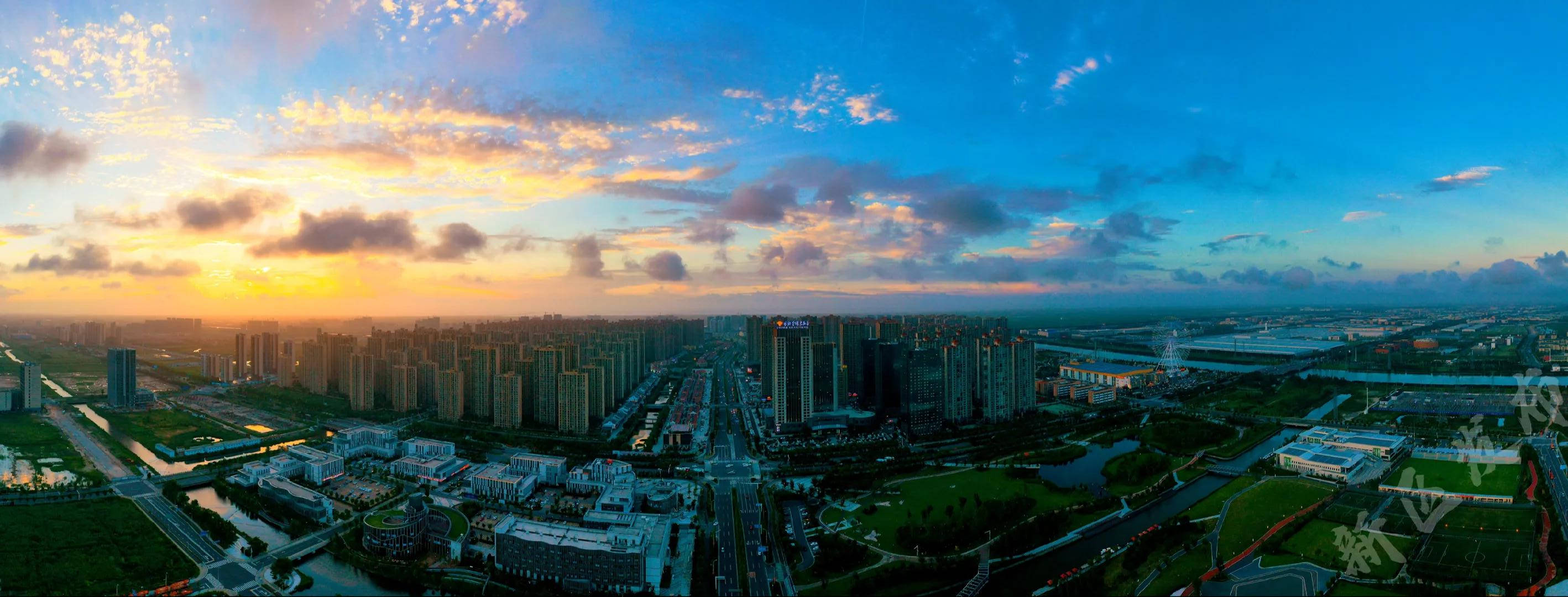 来吧！带你凌空俯视杭州湾新区，360度全景，给你一个惊艳的宁波杭州湾新区！