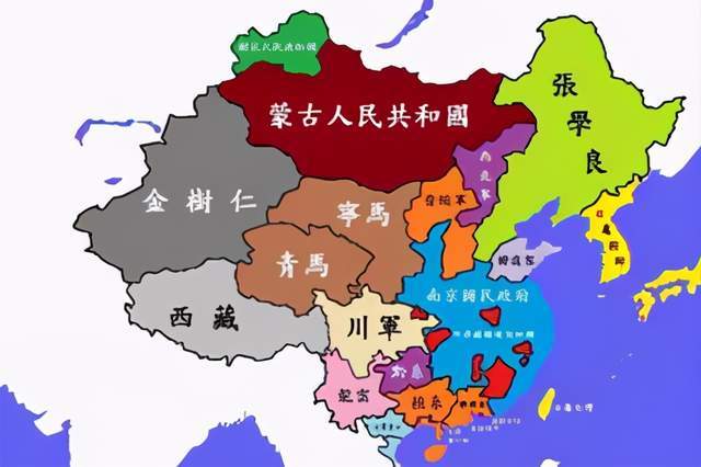 民国中国省份地图图片