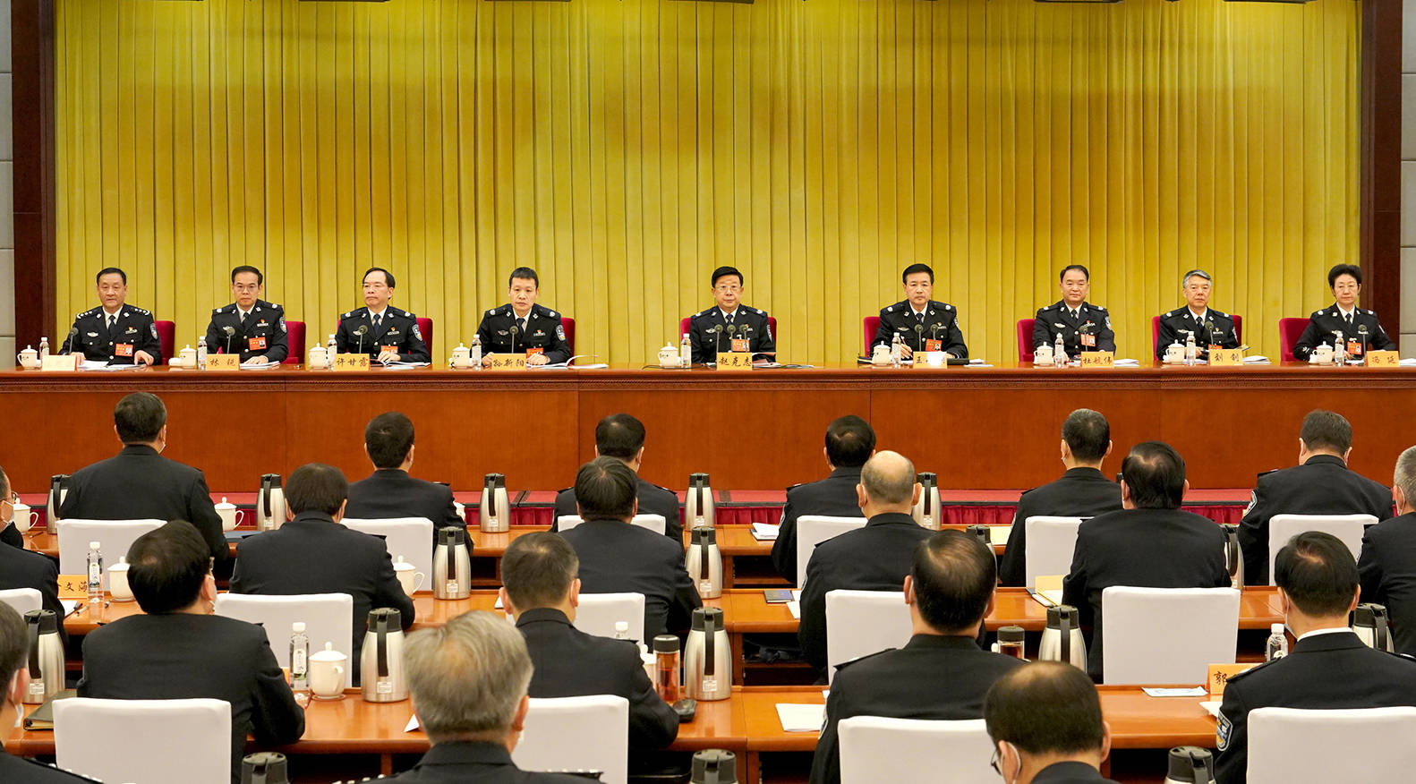 全国公安厅局长会议在京召开, 国务委员,公安部党委书记,部长赵克志