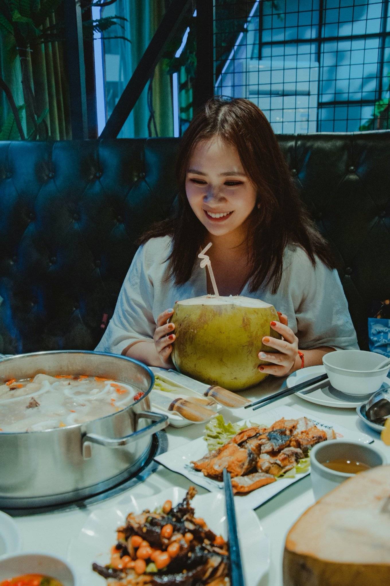 真香警告️吃萌哒哒椰子鸡心情美美哒