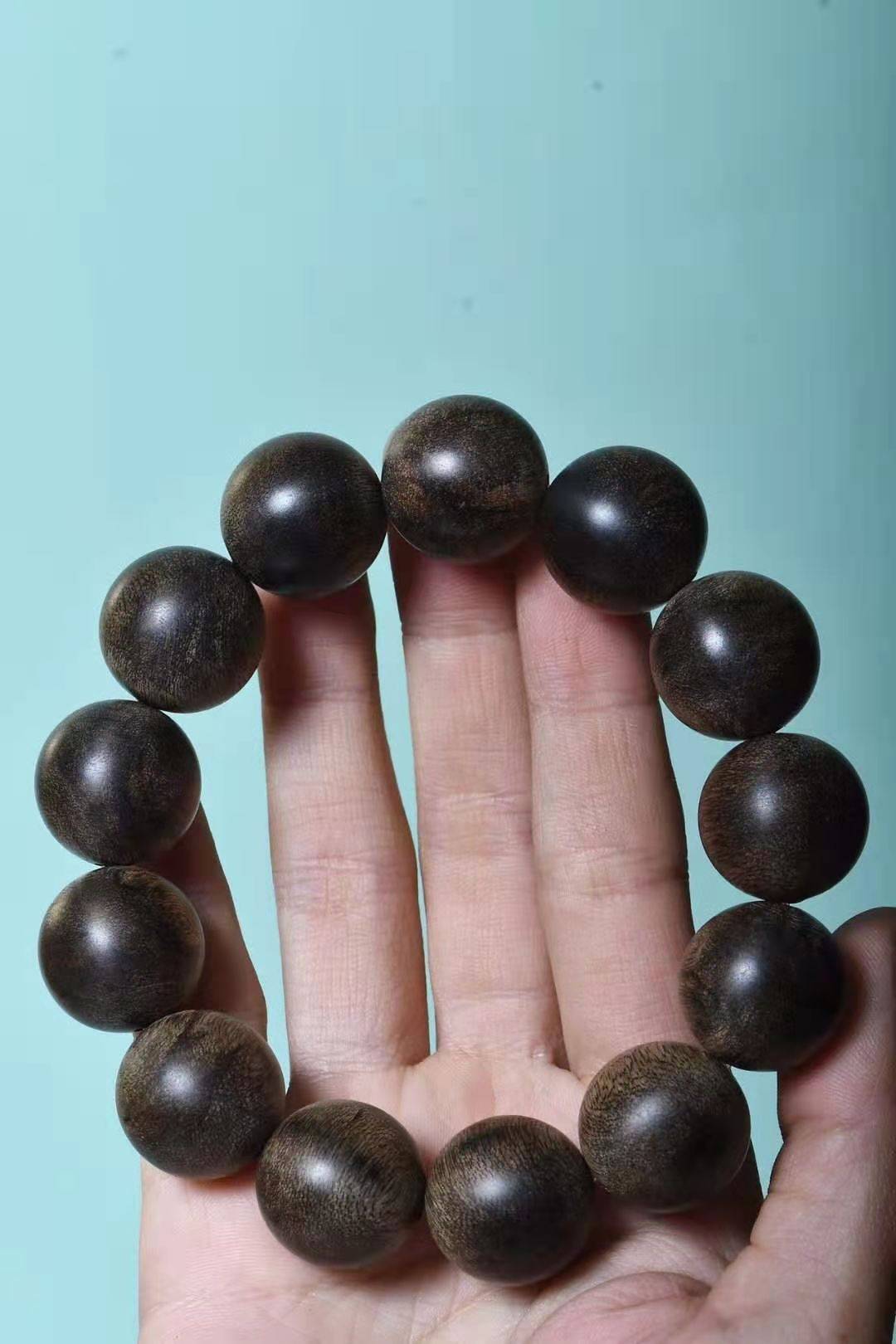 收藏级精品文莱沉香九九分沉手串