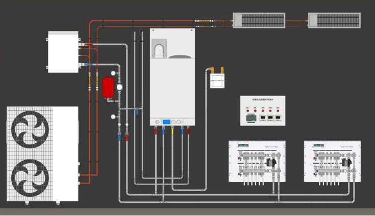 空气源热泵 壁挂炉双源冷暖热三联供系统应用分析_手机搜狐网